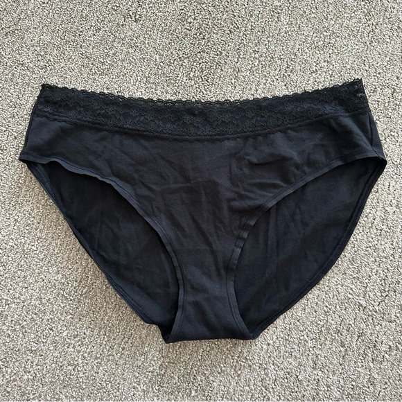 Victoria's Secret Black Lace Trim Brief Panties From 2015 Size XL - Picture 1 of 4
